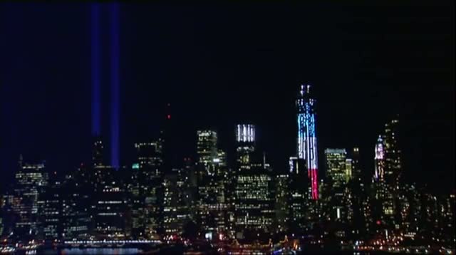 Watch Raw Video - New York's Tribute in Light Video