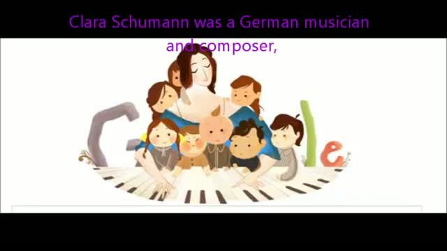 Watch Google Doodle marks Clara Schumann's 193rd birthday Video
