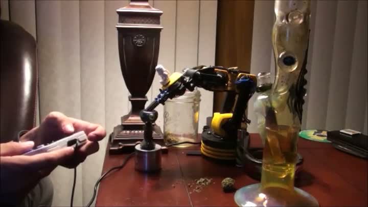 Watch Robot Arm Packs Bong Video
