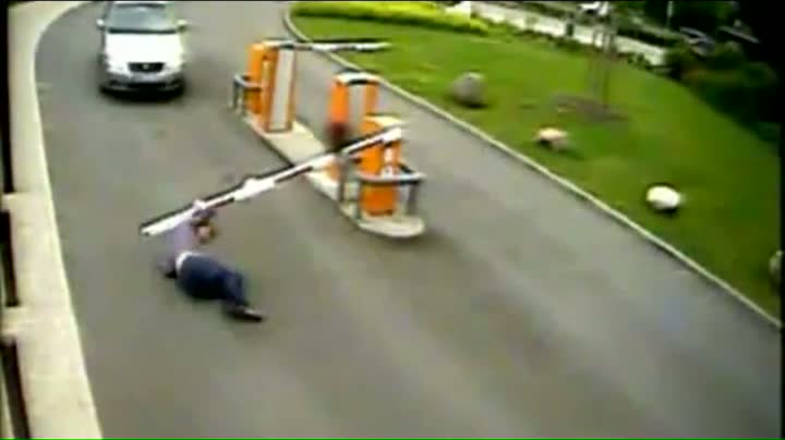 Watch Woman Vs. Parking Barrier Video