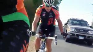 Watch Driver Doesn't Like People on Bikes Video
