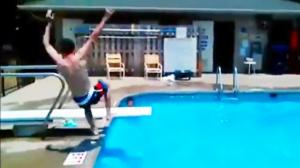 Watch Drunk Diving Board Fail Video