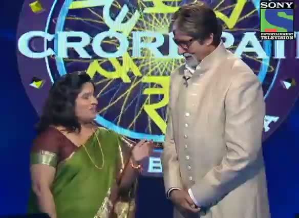 Watch KBC 2012 - Season 6 - Episode 7 - AB Special - Dr. Jyoti Tiwari describes Amitabh Bachchan's height in a poetic way - 21st Sept 2012 Video