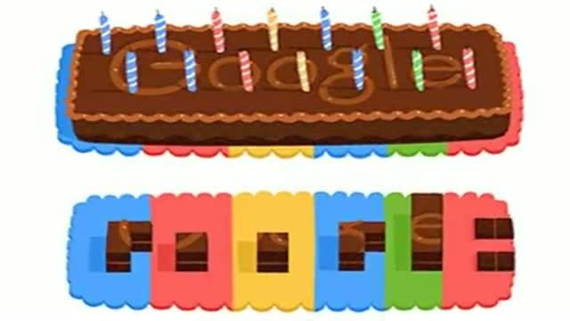 Watch Google celebrates its 14th birthday with chocolate cake Video