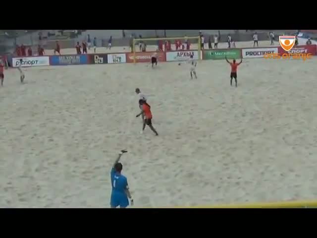 Watch Stunning overhead kick WC-qualification beach soccer Video