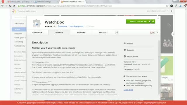 Watch How to Get Alerts When Your Google Docs Are Being Edited using WatchDoc Video