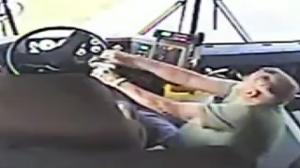 Watch School Bus Crashes Into House Video