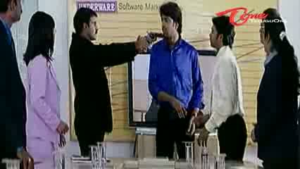 Watch Telugu Comedy Scene From Party Movie - Hilarious Comedy Scene In Underware Software Company - Telugu Cinema Movies Video