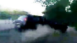Watch SUV Crashes Into Tree After Failed Overtaking Video