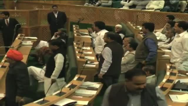 Watch Youths barge into J&K Assembly Video