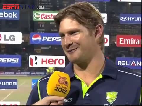 Watch Man of the Tournament Shane Watson Interview - ICC T20 World Cup 2012 Video