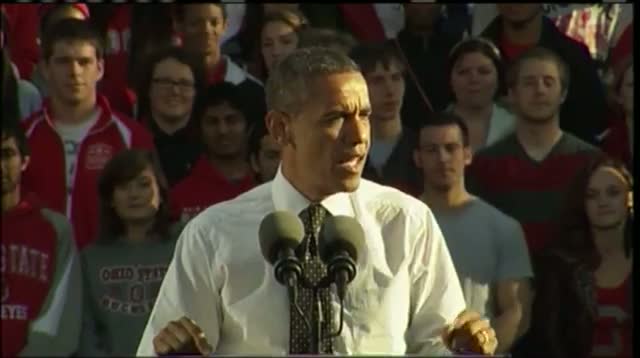 Watch Obama Urges College Students in Ohio to Vote Video