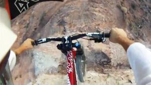 Watch Crazy Canyon Jump Crash (Helmet Cam) Video