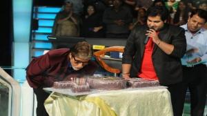 Watch KBC 2012 - Season 6 - Episode 15 - AB Special - Shahrukh Khan sings Happy Birthday song for the legendary Actor Amitabh Bachchan - 12th Oct 2012 Video
