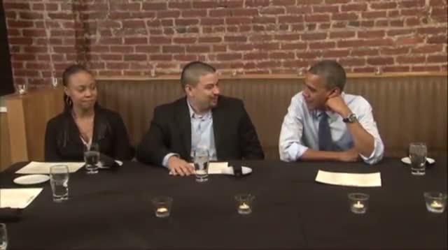 Watch Raw - Obama Has Dinner With Contest Winners Video