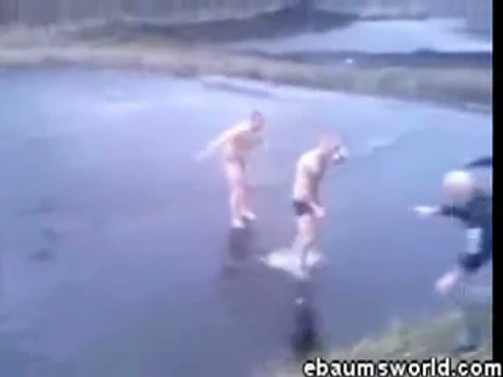 Watch WayBack WHENsday: Guy Dives Into Ice Lake Video