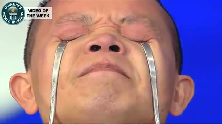 Watch Weight Lifting With Eye Lids Video
