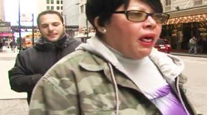 Watch Spitting Woman Interrupts News Taping Video
