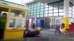 Watch Impressive Entry into the Gas Station Video