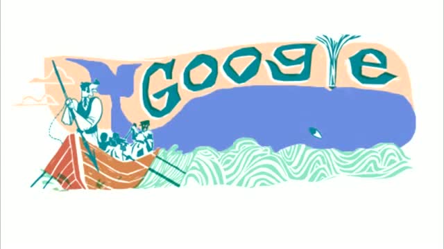 Watch Herman Melville's Moby Dick honoured with Google doodle Video