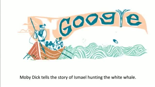 Watch Herman Melville 161st Anniversary of Moby Dick Google Doodle Video