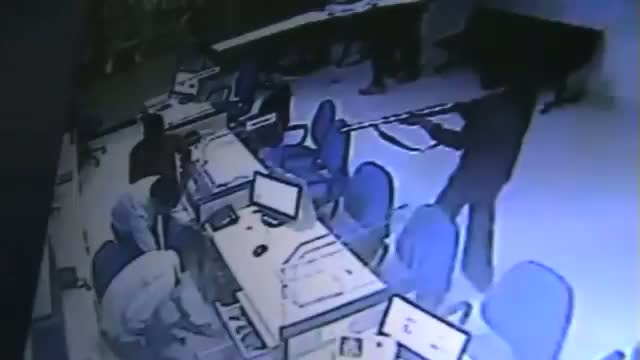 Watch CCTV footage of bank robbery in Greater Noida Video