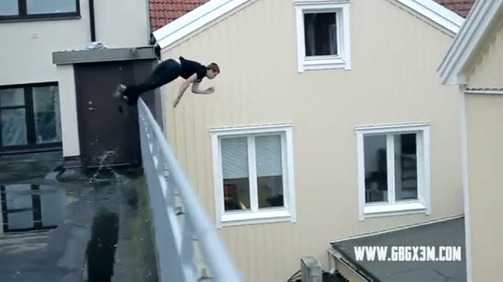 Watch Stuntman's Brutal Parkour Crash! Video