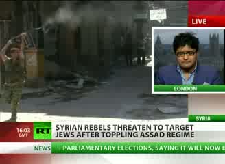 Watch 'Syrian rebels have fight with Jews ahead of them' Video