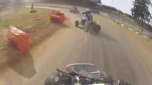 Watch ATV Racer Crashes Into Wall Video