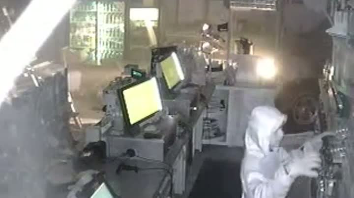 Watch Hoodlums Crash Ford F-250 Truck Into Store Video