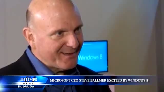 Watch Microsoft CEO Steve Ballmer excited by Windows 8 Video