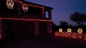 Watch Amazing Halloween Light Show Video