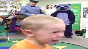 Watch Purple Panda Scares School Children Video