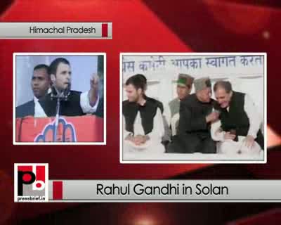 Watch Rahul Gandhi addresses Congress rally in Solan (HP), slams BJP Video