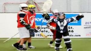 Watch 7th Grade Lacrosse Goalie Lays Out a Player Video