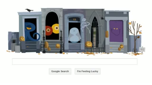 Watch Happy Halloween! Google doodles a Trick-or-treat Surprise Video