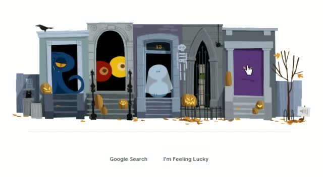 Watch Happy Halloween! Google spooks with an interactive doodle Video