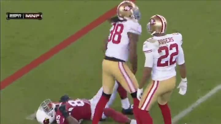 Watch 49'ers D. Goldson Destroys Early Doucet Video