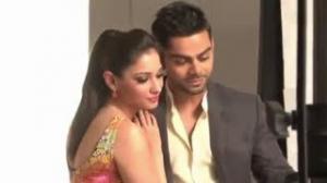 Watch Virat Kohli And Tamanna In Celkon Mobile Ad Making 2012 Video
