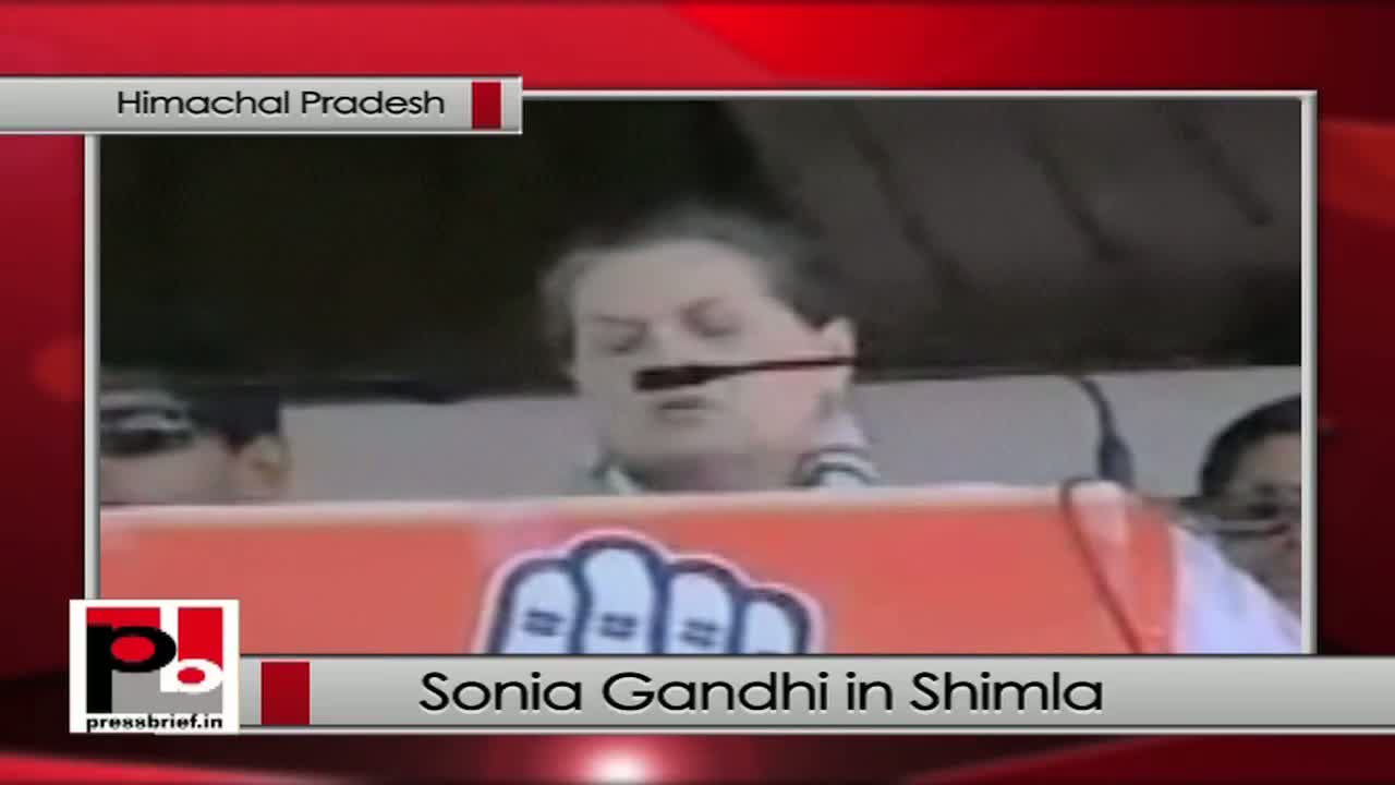 Watch Sonia Gandhi in Shimla: FDI will benefit both farmers and consumers  Video