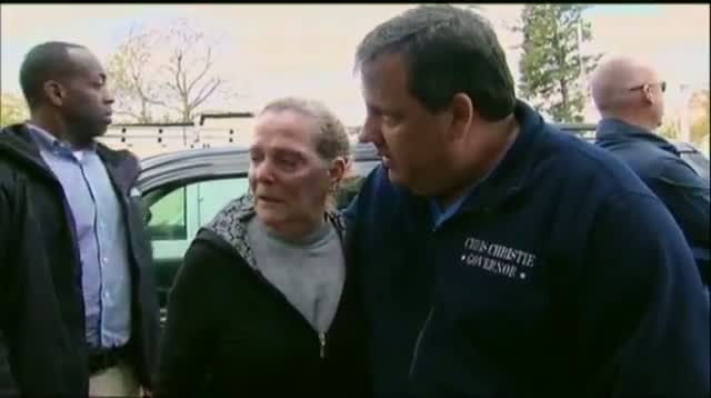 Watch Raw - N.J. Gov. Meets With Sandy Victims Video