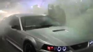 Watch Mustang Driver Arrested After Burnout In Front of Cops Video