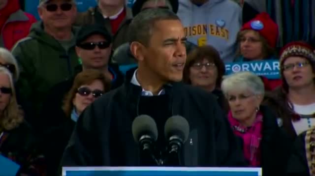 Watch Obama Begins Final Day of Campaigning in Wis. Video