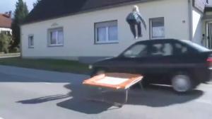 Watch Trampoline Stunt Accident Video