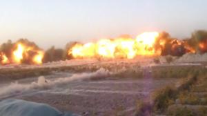 Watch C4 Blast Destroys Treeline Video