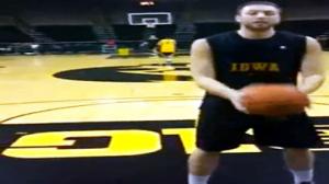 Watch Iowa Basketball Player Hits Amazing Backwards Shot Video