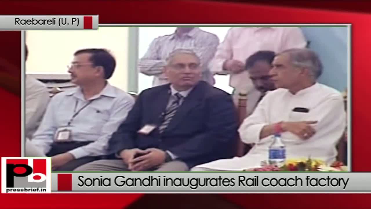 Watch Sonia Gandhi in Raebareli wants more safety and cleanliness in trains   Video