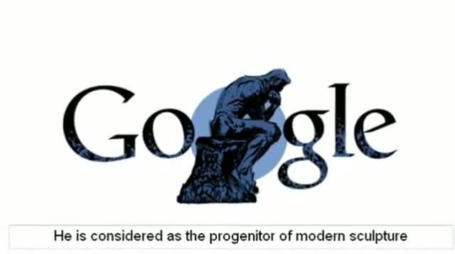 Watch Auguste Rodin - French sculptor - Google Doodle - November 12, 2012 Video