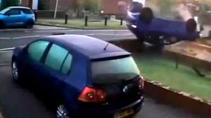 Watch Drunk Driver Flips Car Video