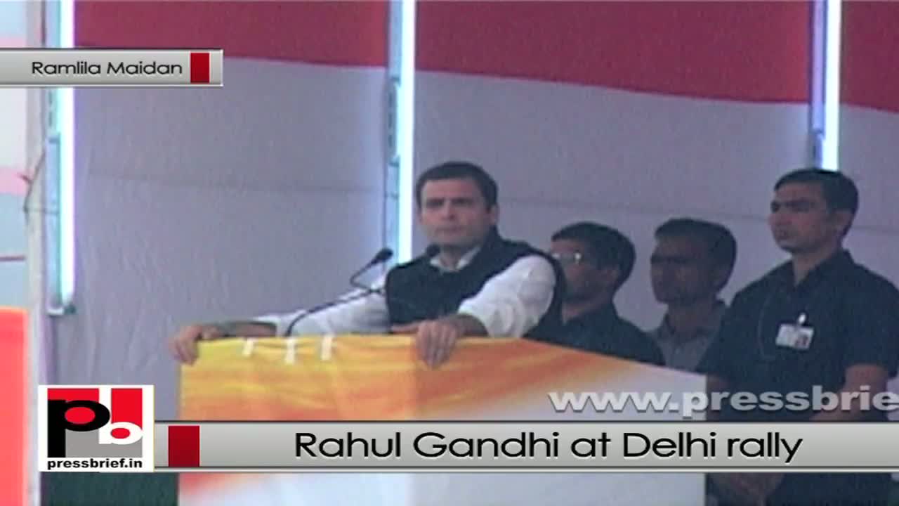 Watch Rahul Gandhi in Delhi: Opposition always tried to halt CongressÃ¢â‚¬â„¢ welfare policies  Video
